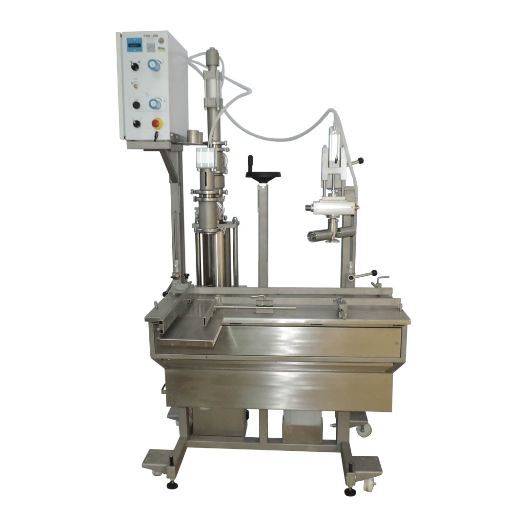 
	 PRK.U08 Semi-automatic volumetric filling and screwing unit for 0.2–5.6 L PET containers of various shapes
 Semi Automatic Machines, Batchers in manufacturer IRCOM-ECT. Tel: +38 (044) 351 73 97. Delivery, guarantee, best prices!, фото1